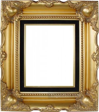  03 arte - Esquina del marco de pintura de madera Wcf034